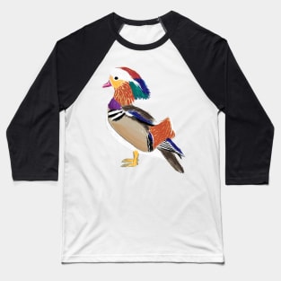 Nice Artwork showing a Mandarin Duck III Baseball T-Shirt